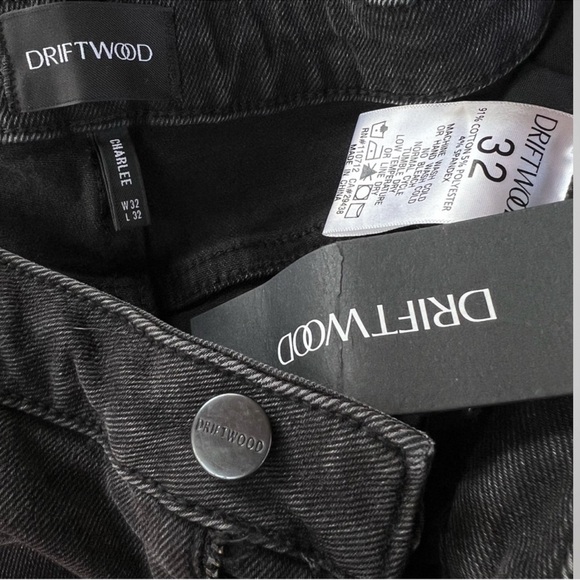 NWT DRIFTWOOD FREE PEOPLE CHARLEE CELESTIAL EMBROIDERY STUDS 32” JEANS 🌖 - Picture 3 of 10